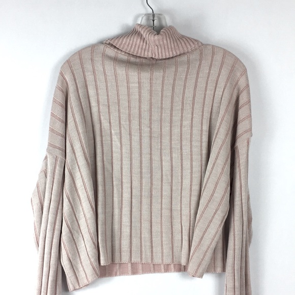 New Abound Pink Turtleneck Sweater Womens Size XL Pink Salmon Ribbed - Picture 5 of 5